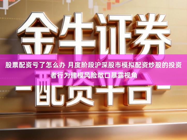 股票配资亏了怎么办 月度阶段沪深股市模拟配资炒股的投资者行为建模风险敞口暴露视角