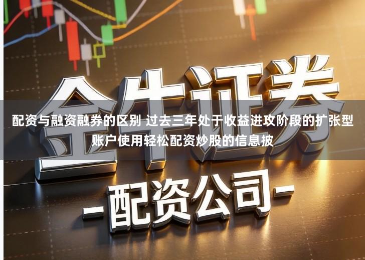 配资与融资融券的区别 过去三年处于收益进攻阶段的扩张型账户使用轻松配资炒股的信息披